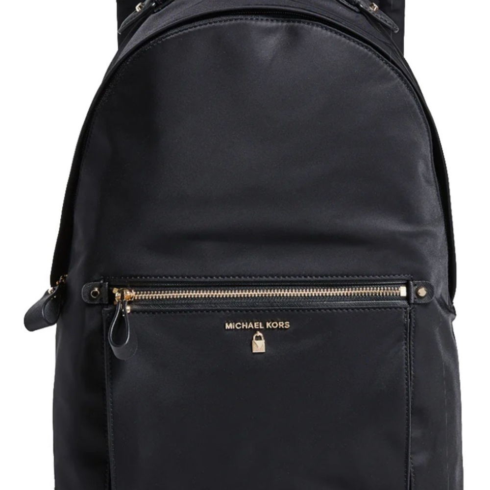 Michael Kors Kelsey Nylon Large Back Pack Bag- Black